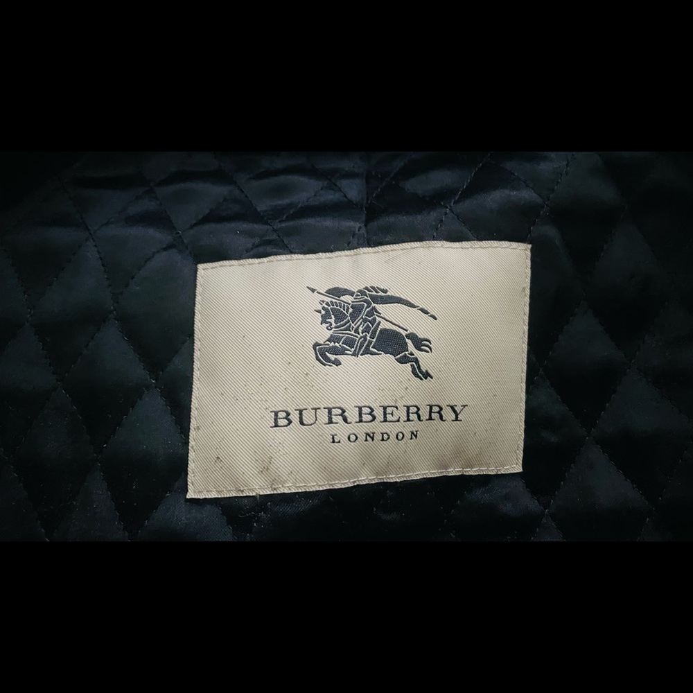 Mens Burberry peacoat … like new.    Authentic Burberry